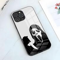 Ghost Face Scream Phone Case For IPhone 17 Pro Max 15 Pro 16 14 Plus 12 13 Mini 11 Pro Shockproof Glass Cover iPhone16Plus