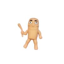 Kawaii Tung Tungtung Sahar Press Toys Collectible Viral Brainrot Fidgeting Plaything Wooden Stick Man Counter Stress  Toys Figet beige