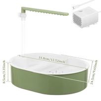 Parrot Automatic Shower Pet Bird Cage Bath Tub Fountain USB Electric Circulating Faucet Toy Pet Bird Bathtub Cleaning Supplies žalia