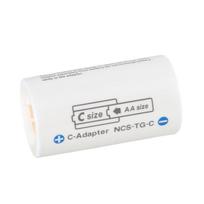 Battery Adapter Case from LR6 AA to C LR14 Size Conversion for Electronic Gadgets and Instruments 1 white