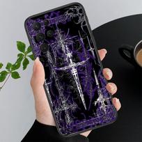Telefono dėklas Samsung A17 A55 A16 A56 A35 A15 A53 A54 A33 A34 A25 A05S A52 A52S A07 A26 A06 Gotikinis Cyber Sigil Kryžius A52