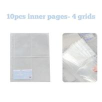 Kawaii Kpop Photo Card Binder 3 Inch Idol Photocard Album with 4/6/9 Grid Slots Capacity Pvc Storage Book for Korean Idol Cards white