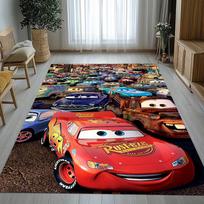 Animacinių filmų automobiliai Žaibas Makvynas Svetainės neslystantis kilimėlis Minkštas kilimas miegamajam Vaikų žaidimų kambariui Prie sofos, Namų dekoras Durų kilimėlis Dovana 80x120cm