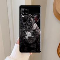 Prancūzų buldogas Šuns dėklas Skirtas Samsung Galaxy A56 A36 A06 A13 A32 A12 A22 A52 A35 A26 A16 A55 A15 A54 A34 A14 A53 Samsung A33 5G gray