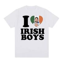 Aš myliu Airijos berniukus Niall Horan Grafinis marškinėlis Unisex Mados Aukštos kokybės medvilniniai marškinėliai Vasaros Unisex Laisvas per didelis marškinėlis M black