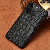 100% Originali krokodilo odos telefono dėklas iPhone 17 16 15 11 12 13 14 Pro Max 17Pro 16 Plus Air prabangus smūgiams atsparus galinis dangtelis For iPhone 12