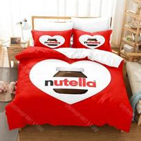 Nutella Patalynės Komplektas Viengulis Twin Pilnas Karalienės Karaliaus Dydis Patalynės Komplektas Suaugusiems Vaikams Miegamojo Antklodės Užvalkalų Komplektai 3D Spausdinimas Anime Patalynės Lakštų Komplektas AU Double 180x210cm