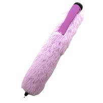 New Plush Big Ballpoint Pen Large Fun Gift Oversize Writting Pen Creative Plastic Huge Neutral Pen Stationery violetinė