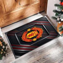 Manchester United Printed Flannel Area Rug Non Slip Soft Polyester Floor Carpet Indoor Decor Mat for Bedroom Living Room Sofa 60cmx90cm