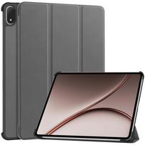 OnePlus Pad 4 13,2 colio 2026 dėklas Trigubas odinis kietas stovas Išmanusis dangtelis Coque Oneplus Pad 4 dėklui OnePlus Pad4 dėklui For Oneplus Pad 4 pilka spalva