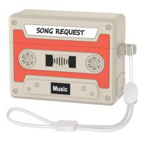 AirPods Pro 2/3/4 Retro Cassette Tape Protective Case for Apple Bluetooth Earphones AirPods Pro/Pro 2 red