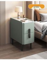 Kietmedžio Lengvo Prašmatnumo Itin Siaura Naktinė Spintelė, 20 cm Pločio, Daugiasluoksnė, Pilnai Surinkta Mažiems Kambariams 20x40x50cm - Assembled (Attach 4 Legs)