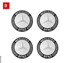 56mm 60mm 65mm 75mm Automobilio rato centrinio dangtelio apdaila Ratlankio išorinė lipdukas Mercedes Benz A B C E klasės GLC GLK GLE GLA CLA GLB bg55 4pcs 75mm