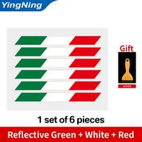 Italijos Vėliavos Automobilio Lipdukas Italijos Trispalvės Juostelės Lipdukas Fiat 500 Alfa Romeo Abarth Vespa Motorsport Vinilinis Bamperio Durų Dekoravimas RZ7 red