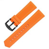 Guminė laikrodžio apyrankė tag heuer Seiko laikrodžio dirželiai 18mm 20mm 22mm 24mm juoda mėlyna oranžinė bet kokiam prekės ženklui Laikrodžio dirželių priedai 20mm orange