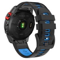 22mm 26mm QuickFit Silicone Strap For Garmin Fenix 7 Pro/7X/6/6X Pro/5/5X Plus Watch Band For Garmin Fenix 8/EPIX Pro/Enduro 3 2 22mm fenix 7 7 Pro black