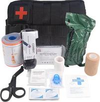 Helbo Depan HEL002 black tactical military first-aid kit with 13 items