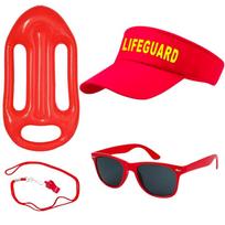 Baywatch CJ Parker Cosplay Kostiumo Aksesuarai Pripučiamas Lenta Kepurė Akiniai Juosmens Krepšiai Moterys Vyrai Helovino Karnavalo Šventės Rekvizitas One Size red
