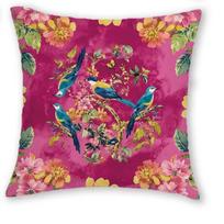 1/4 vnt. Bohemiškos fuksijos gėlių rašto dekoratyvinės pagalvės užvalkalai 18x18 colių, dekoratyviniai užvalkalai sofai, miegamajam, svetainei Linen 35*35(CM)-1Pcs