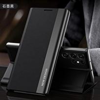 Magnetinis atverčiamas dėklas su stoveliu Galaxy S23 Ultra Note 20 PC Odinis dangtelis Atsparus smūgiams Veidrodinis paviršius Samsung S20 FE