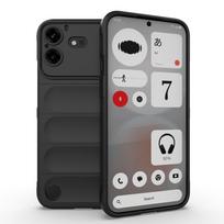 Nothing Phone 4B telefono dėklas, plaunamas minkšto TPU telefono dėklas-dangtelis Nothing Phone 4B telefonui juoda