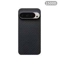 For Google Pixel 9 Pro XL/Pixel 9 Pro/Pixel 9 Carbon Case Aramid Fiber Kevlar Fabric Thin Hard Cover Magnetic Black Slim Light Carbon Fiber&Google Pixel 9 Pro XL black