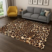 Spalvotas Zebras Dryžuotas Leopardinis Raštas Kilimas Kilimėlis Namams Miegamajam Svetainei Sofai Durų Kilimėlis Dekoras, Plotinis Kilimėlis Žaidimams Neslystantis Kilimėlis 80x120cm gray