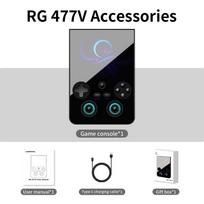 Anbernic RG477V Atvirojo Kodo Nešiojama Konsolė Android Belaidis PS2 Vairalazdė Arkadinis Jutiklinis Ekranas HD 3A Žaidimų Grotuvas 8+128G juoda