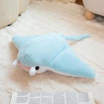 New Simulation Fish Manta Ray Plush Toy Devil Rajiformes Cute Mobulidae Plushies Pillow Stuffed Soft Marine Life Dolls Gifts 50cm white