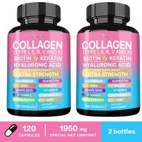 Xemenry Kolagenas, Biotinas, Keratinas, Hialurono rūgštis Kapsulės 120 vnt. — Kasdienė savijauta, Maistinė parama, Bendroji savijauta 120*2