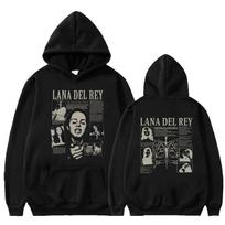 Dainininkės Lana Del Rey Hoodies Ultraviolence Muzikinio albumo Hoodie Vyriški Moteriški Estetiški Mados Per dydį Megztinis Vyriški Streetwear S black