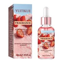 YUITIKUE Intymus kvapnus priežiūros aliejus moterims, 1,01 fl oz(30 ml), Švelnus drėkinamasis kosmetinis aliejus su braškių kvapu jautriai odai beige