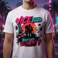 GTA 6 marškinėliai, Retro Vice City grafinis T-shirt, 80-ųjų neoninis noir vaizdo žaidimų dovana 120 black