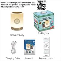 Quran Azan Islamic Muslim Koran Arab Ramadan Wireless Bluetooth Speaker Portable Bright Night Light Holy Lamp Arabic Islam Sound Style A gray
