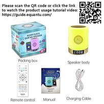Quran Azan Islamic Muslim Koran Arab Ramadan Wireless Bluetooth Speaker Portable Bright Night Light Holy Lamp Arabic Islam Sound Style B