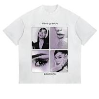 Summer Fashion Men Women TShirt Ariana Grande New Album Petal  Eternal Sunshine Tour T Shirt Cotton Yk Oversized Fans Tee S gray