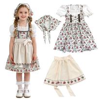 Bavarų merginos kostiumas Helovino ar Oktoberfest vakarėliams 130 beige
