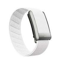 Suderinama su Whoop 4.0 apyrankės dirželiais, pintas nailoninis elastinis sportinis pakaitinis dirželis su sidabriniu U formos metaliniu rėmeliu For WHOOP 4.0 white