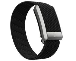 Suderinama su Whoop 4.0 apyrankės dirželiais, pintas nailoninis elastinis sportinis pakaitinis dirželis su sidabriniu U formos metaliniu rėmeliu For WHOOP 4.0 black