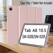 Case for Samsung Galaxy Tab A8 10.5-Inch (SM-X200/X205/X207), Slim Lightweight Stand Tablet Cover with Auto Wake/Sleep Tab A8 10.5 X200 rožinė