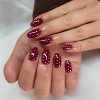 Simple Red Polka Dot Manicure Wearable Nails Short Oval Nails Wearable Nails