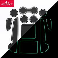 Gate Slot Cup Mat for Toyota Corolla Cross SUV 2021 2022 Anti-slip Pad Accessories Non-slip Mats Car Sticker Tidying 11pcs black