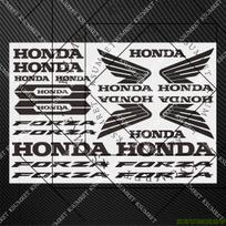 Honda Forza lipdukai Motociklo lipdukas Forza 350 750 Riedlentės šalmo degalų bako galinio skyriaus lipdukai juoda