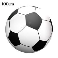 100/150 cm sportinio futbolo vakarėlio paplūdimio kamuolio pripučiamas žaislas vaikams 100cm gray