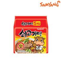 Samyang Jautienos ramen maišelyje 120g (5 pakuotės) # 1 Pack ( 5 pcs) beige