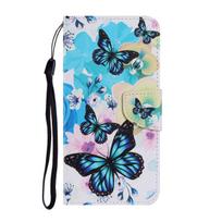 Odinis dėklas, skirtas Samsung Galaxy A12 A32 A42 A52 A72 A02s S21 Plus Butterfly, dažytas knygų stovas, apverčiamas odinis telefono dangtelis For S21