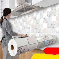 Aliejui atsparus virtuvės krosnelės lipdukas Lipnūs tapetai Neperšlampami aukštai temperatūrai atsparūs virtuvės dekoravimo kontaktinis popierius 60cm x 300cm gray