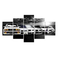 Drobės tapyba Automobilių evoliucija Sienų menas 5 paveikslas Drobės spaudiniai Šiuolaikiniai sienų paveikslai Namų dekoras 40x60cm*2  40x80cm*2  40x100cm*1