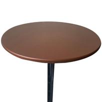 6 spalvų apvalus 60-130 cm elastingas staltiesės apsauginis stalo užvalkalas, atsparus vandeniui 140CM ruda