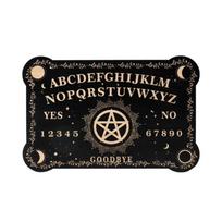 Ouija lenta / švytuoklė karoliai / kalba lenta su ametistu rinkinys black